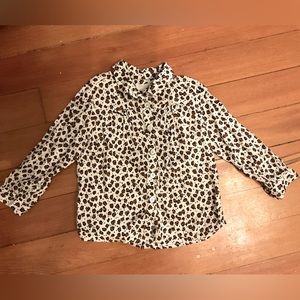 Leopard Blouse size 5